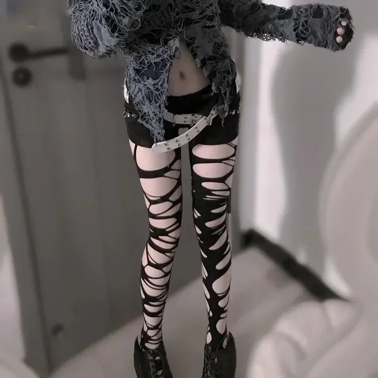 Women’s Sheer Geometric Pattern Tights