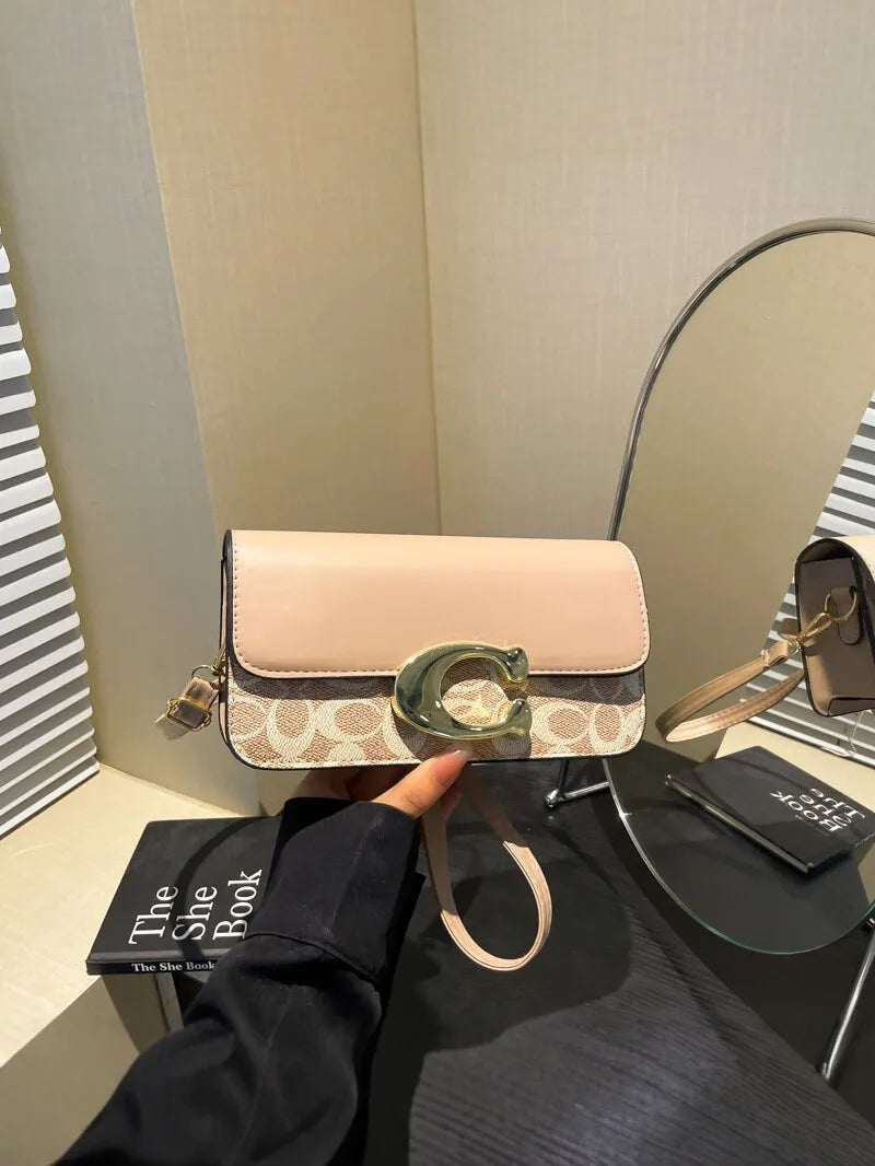 Women’s New Versatile Small Square Bag, Fashionable Retro Tofu Shoulder & Crossbody Messenger Bag, High-Grade Textured Handbag