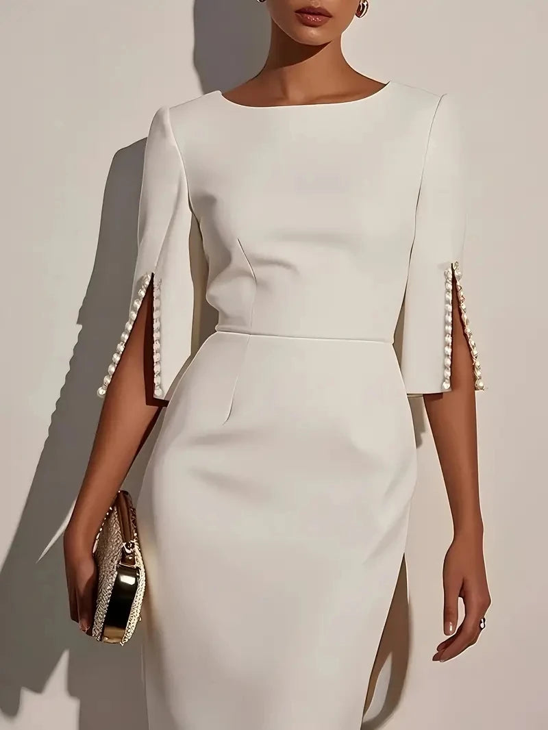 Women’s Elegant Midi Sheath Dress