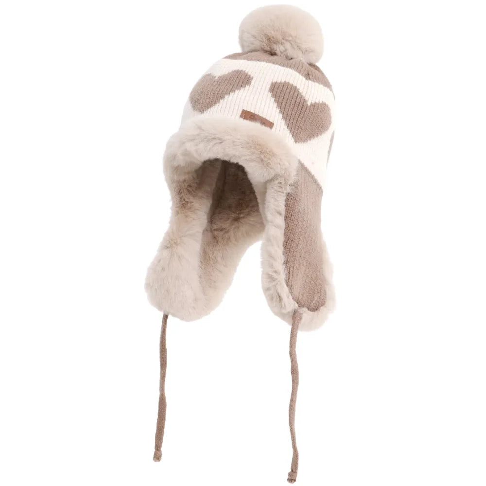Women's Cute Pompom Winter Beanie