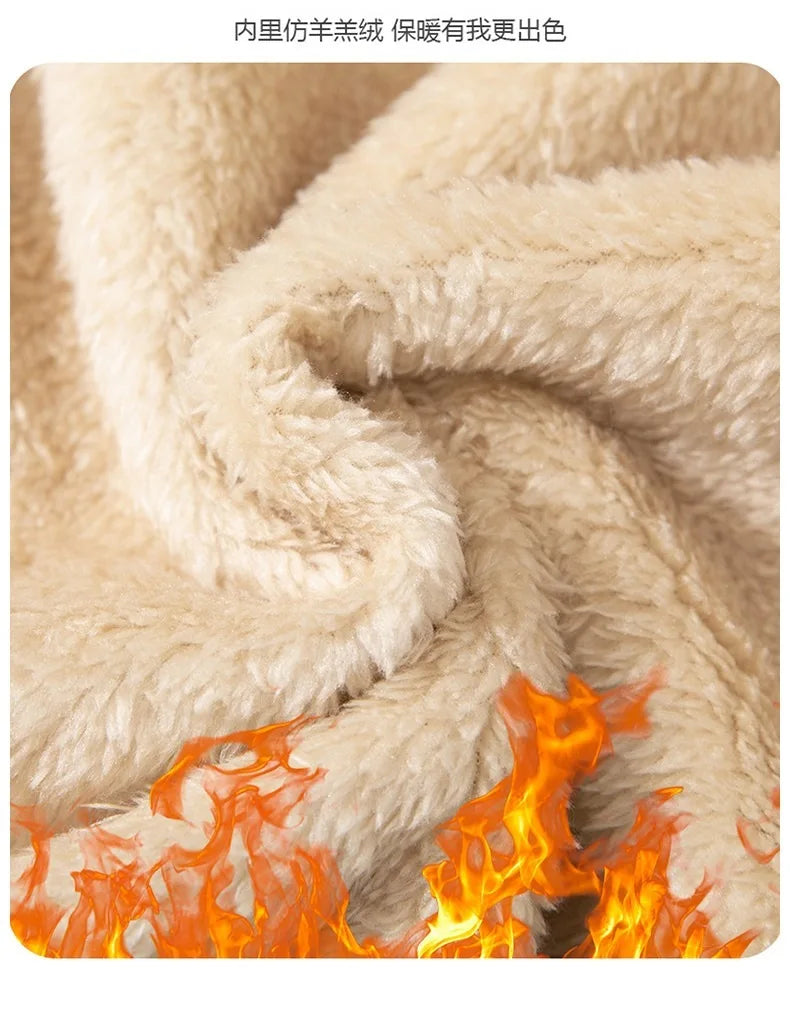 Men's Sherpa Fleece-Lined Winter Hoodie
