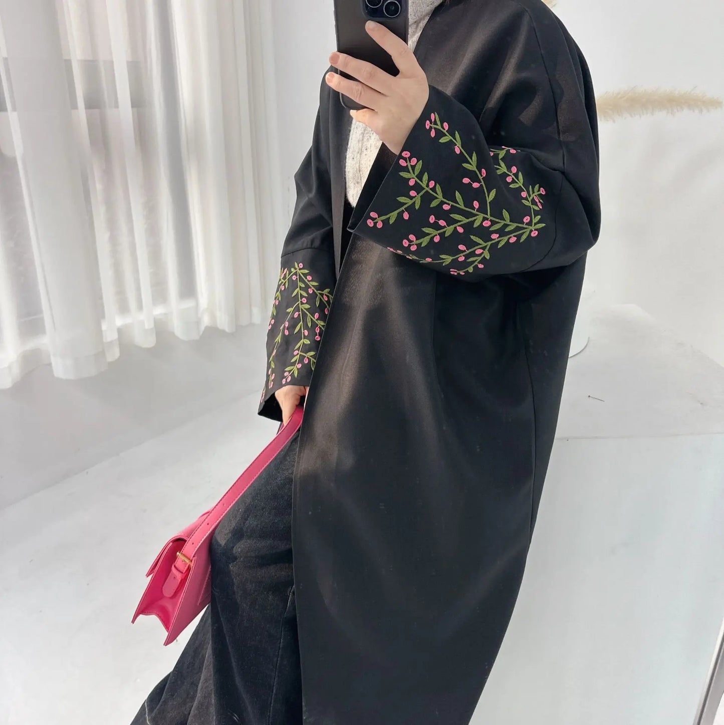Women’s Elegant Eid Embroidered Abaya