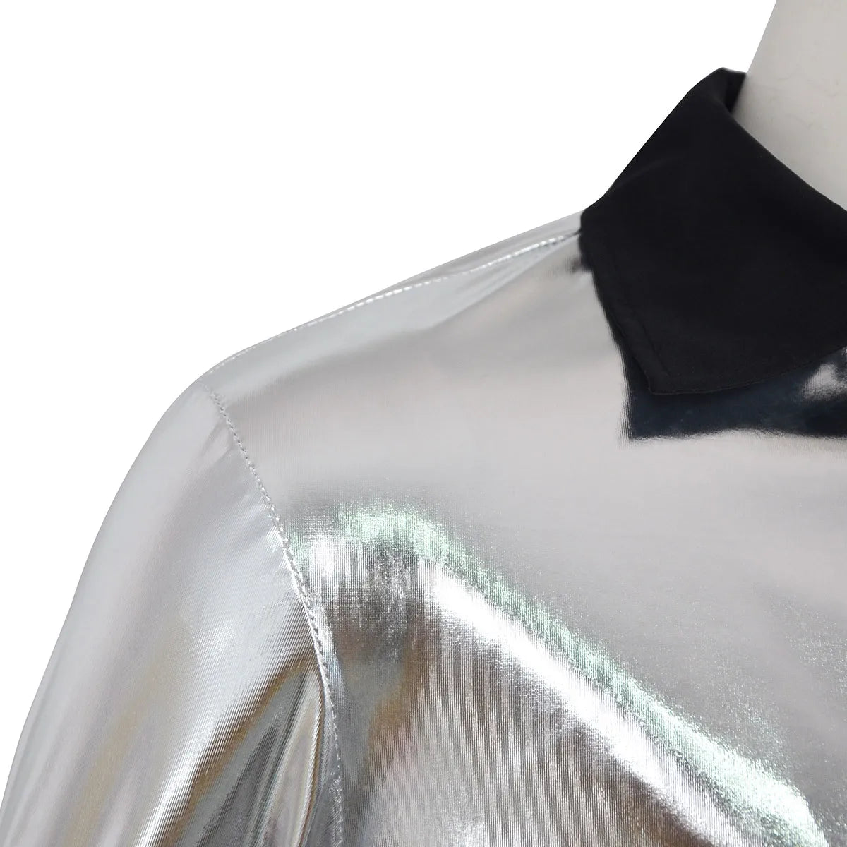 New In Stock: Michael Jackson Bad Era Silver Jumpsuit. Retro Rock Star Stage Performance Bodysuit & Top