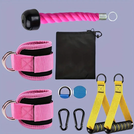 8-Piece Cable Workout Attachment Set