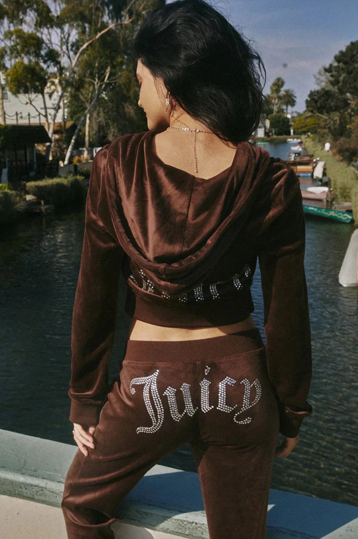 Women's Velvet Zip-Up Hoodie & Pants Set