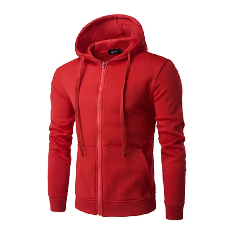 Men’s Casual Full-Zip Hoodie
