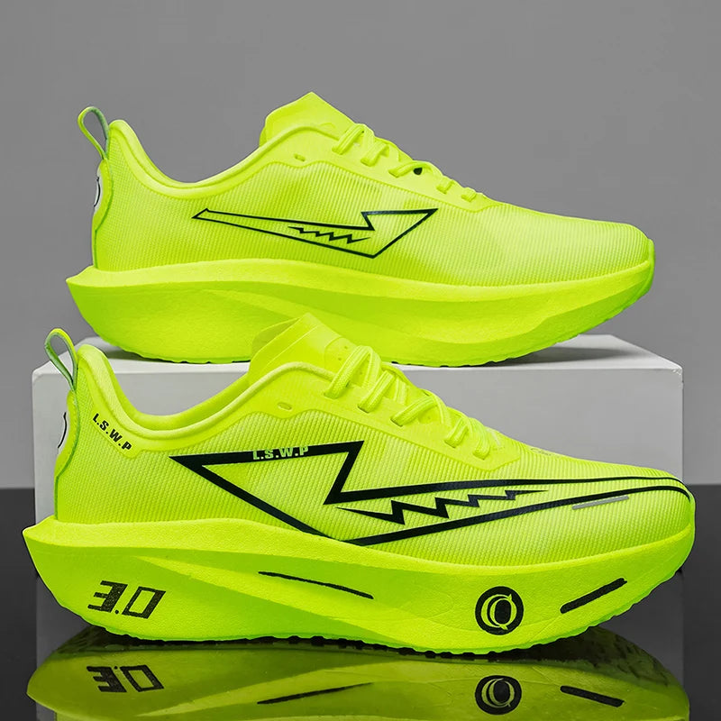 Men's Casual Sports Shoes, Soft-Soled Road Running Shoes, Lightweight, Breathable, Non-Slip, Wear-Resistant, Trendy and Versatile Daily Jogging Sneakers