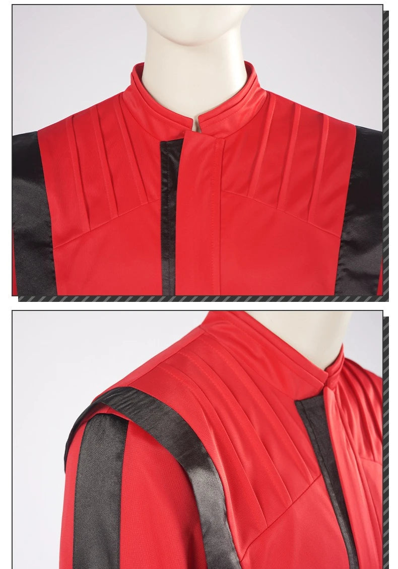 Michael Jackson Coat Pant Set Michael Scary Night Premium Overcoat Red Leather Jacket Vintage Thriller Party Cosplay Costume