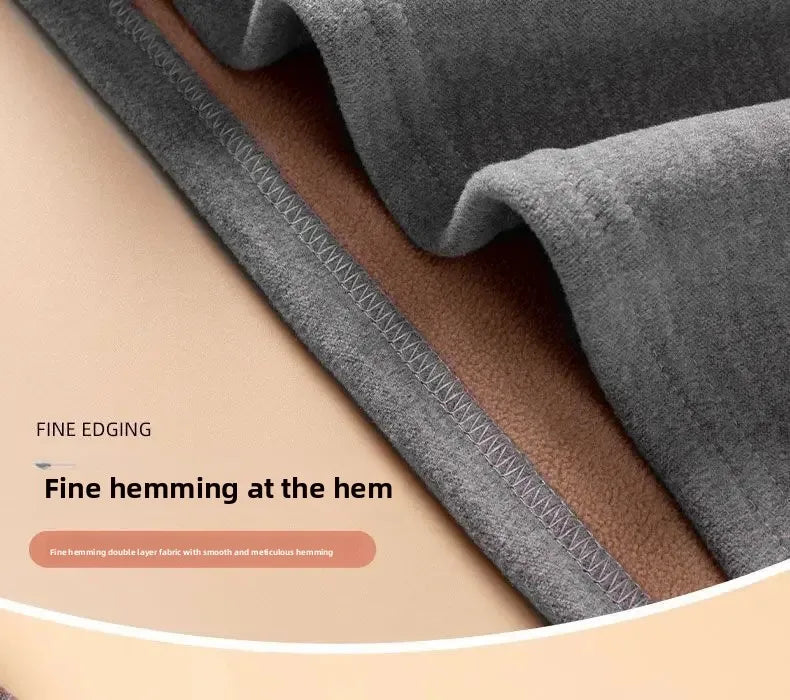 Men's Plus Size Fleece-Lined Thermal Underwear Set