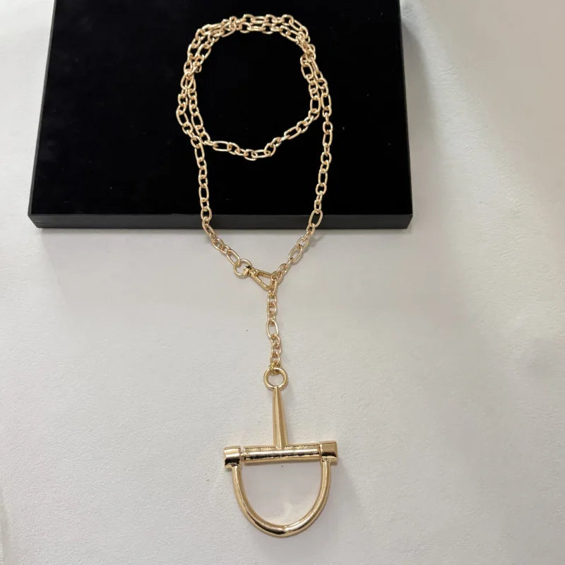 Women’s Classic Geometric Link Chain Necklace