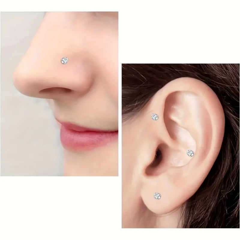 Classic Stainless Steel Stud Earrings