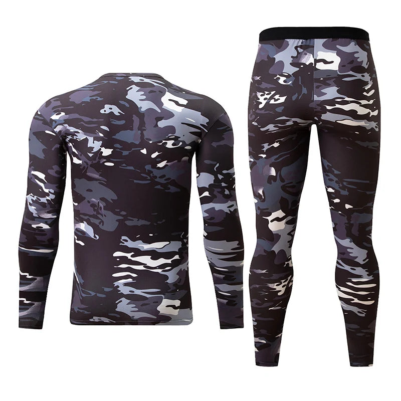 Men's Printed Thermal Base Layer Set