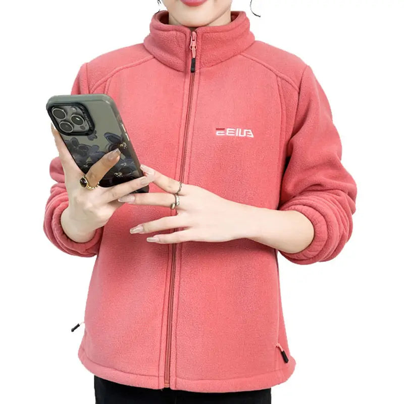 Women's Cozy Embroidered Fleece Jacket