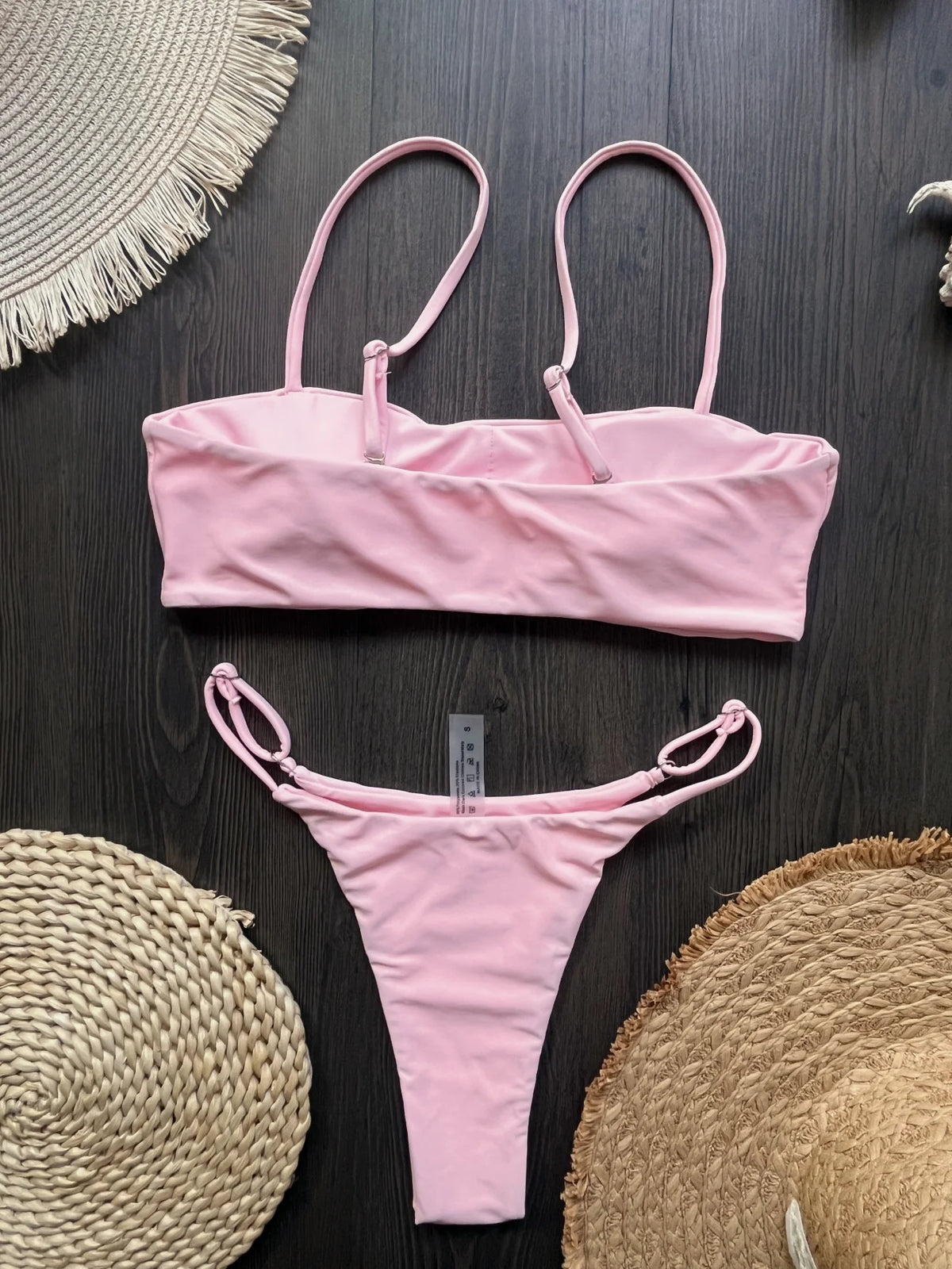 2025 Diamond Bikini Sexy Women Swimsuit Bandeau Biquini Push Up Swimwear Female Shiny Bathing Suits Floral Bodysuit Beachwear