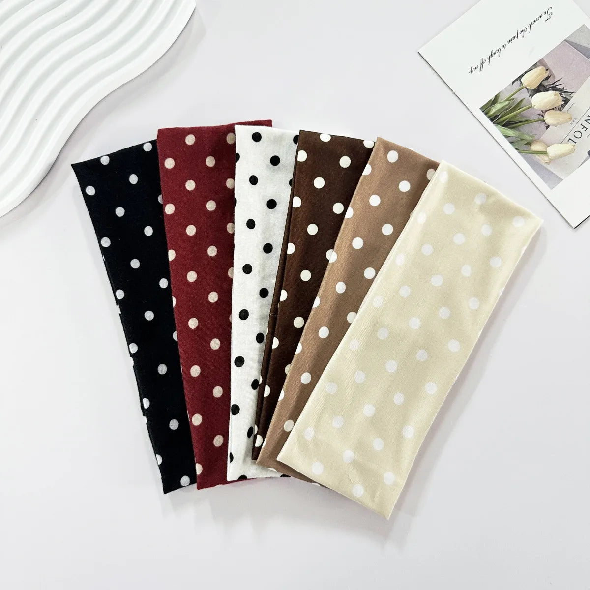 Women’s Y2K Retro Dot Stretch Headband