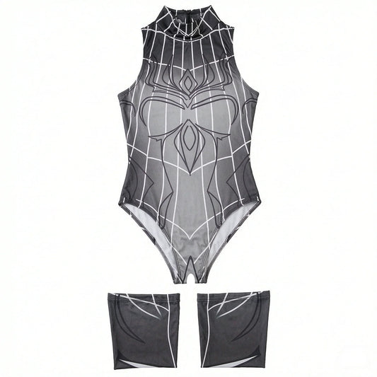 Spider Mesh Cosplay Bodysuit