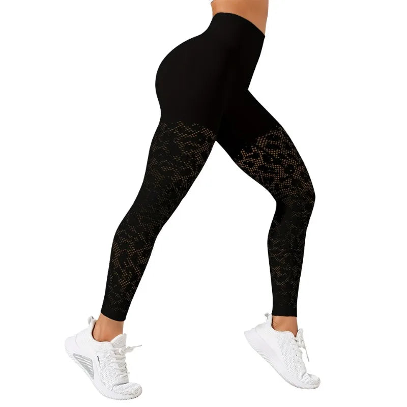 Women’s High-Waisted Mesh Yoga Leggings