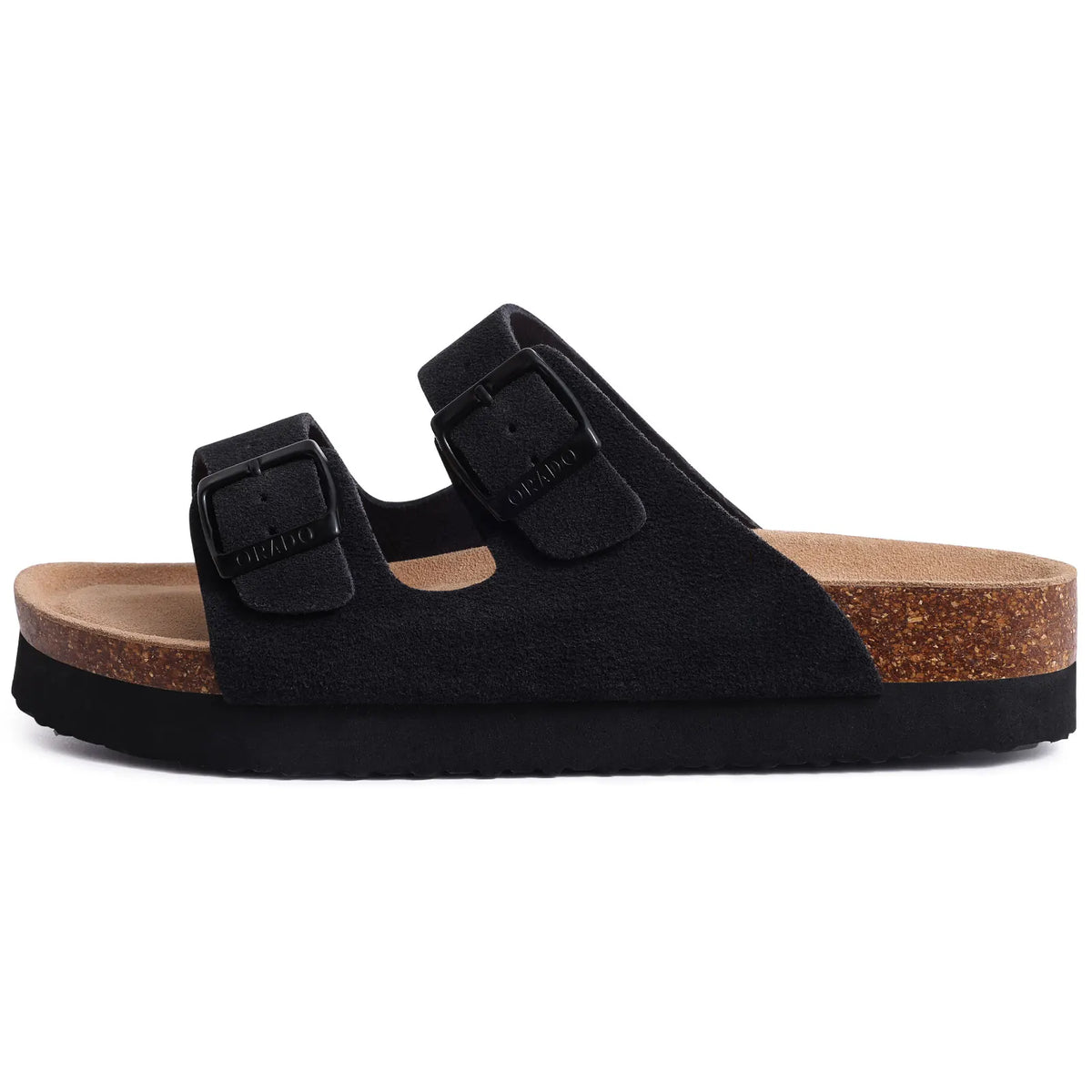 Bebealy Women's Cork Footbed Slide Sandal Summer Men Mules Fashion Women Clogs Slippers Outdoor Beach Sandals Adjustable Buckle