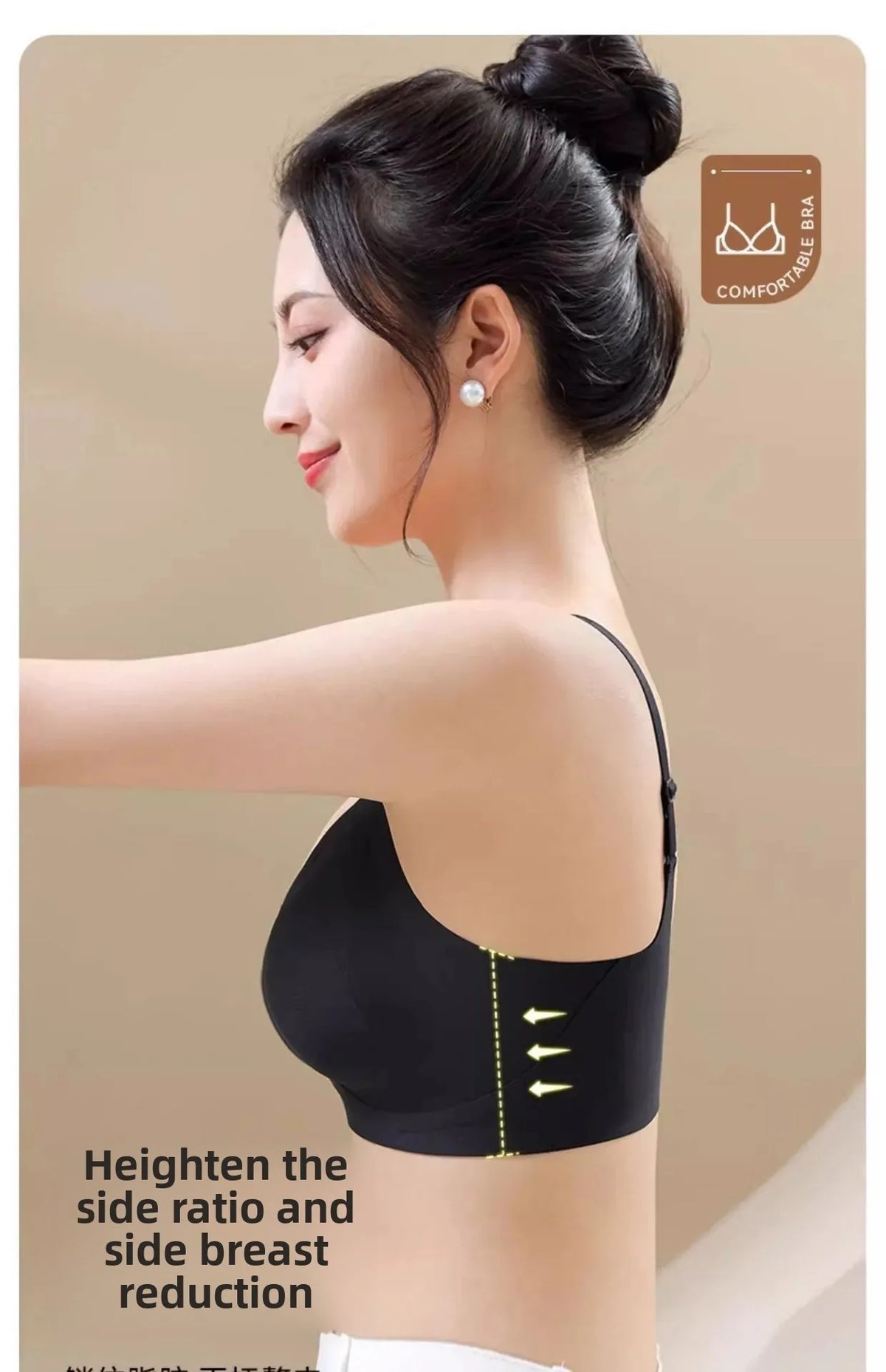 Comfortable Women's Everyday Bra Lifting Thin No Steel Ring Seamless Underwear Prevent Side Breast Collection Sagging Bras