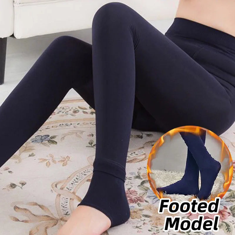 Women's Winter Fleece-Lined Thermal Leggings