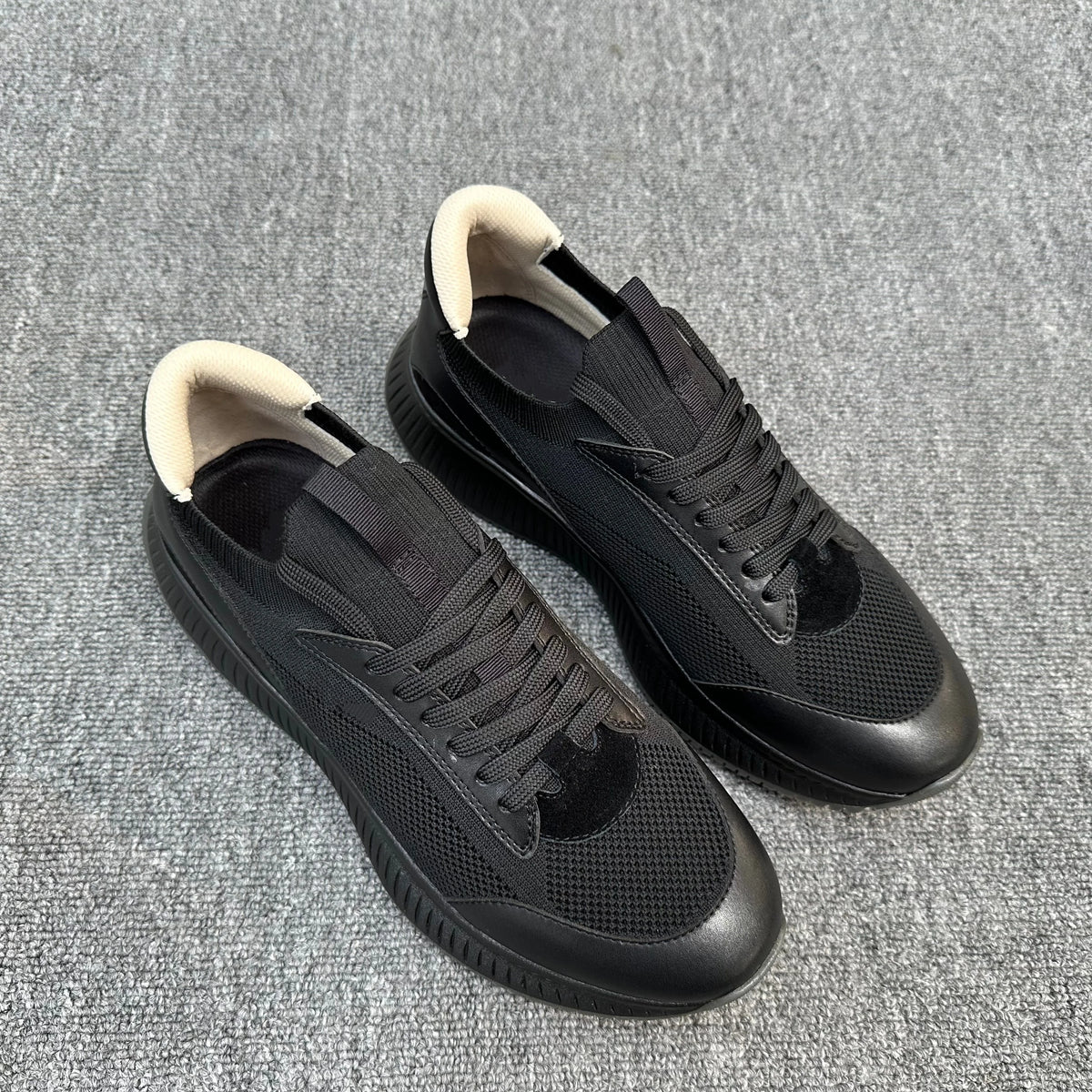 2026 Summer Breathable Sports Casual Shoes For Men, Thick Sole Height Increasing Lace Up Comfort Versatile Mesh Running Sneakers