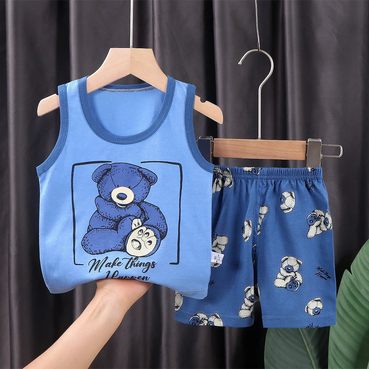 Kids’ Cotton Tank Top & Shorts Set