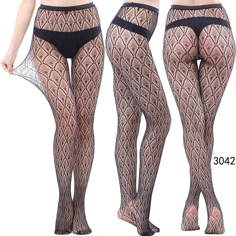 Women’s Sheer Geometric Pattern Tights