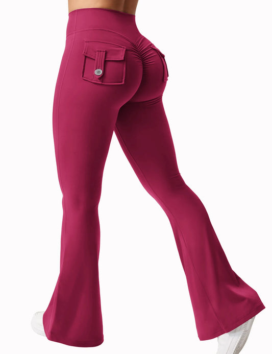 Women’s Wide-Leg Yoga Pants with Pockets