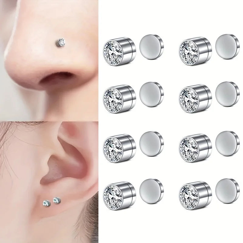 Classic Stainless Steel Stud Earrings