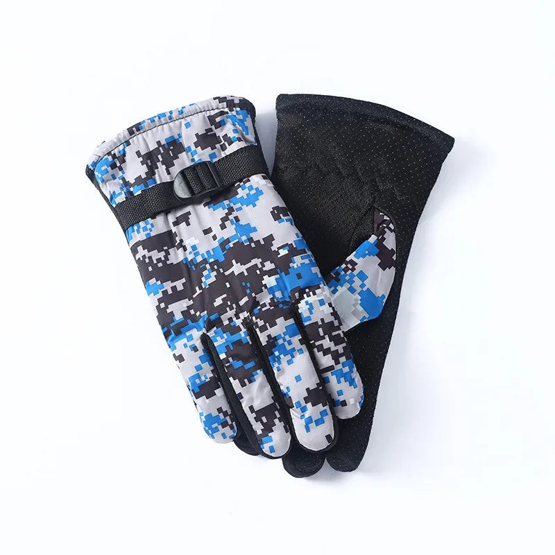 Kids Winter Warm Windproof Cold Weather Outdoor Sports Gloves for Boys Girls Fleece Snow Gloves Ski Gloves Boy Winter Glove