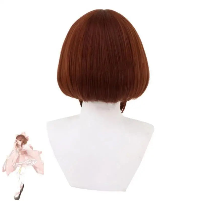 Anime Uraraka Ochaco Boku No Cosplay Costume Wig Kimono Lovely Pink Lolita Dress Hallowen Carnival Party Suit