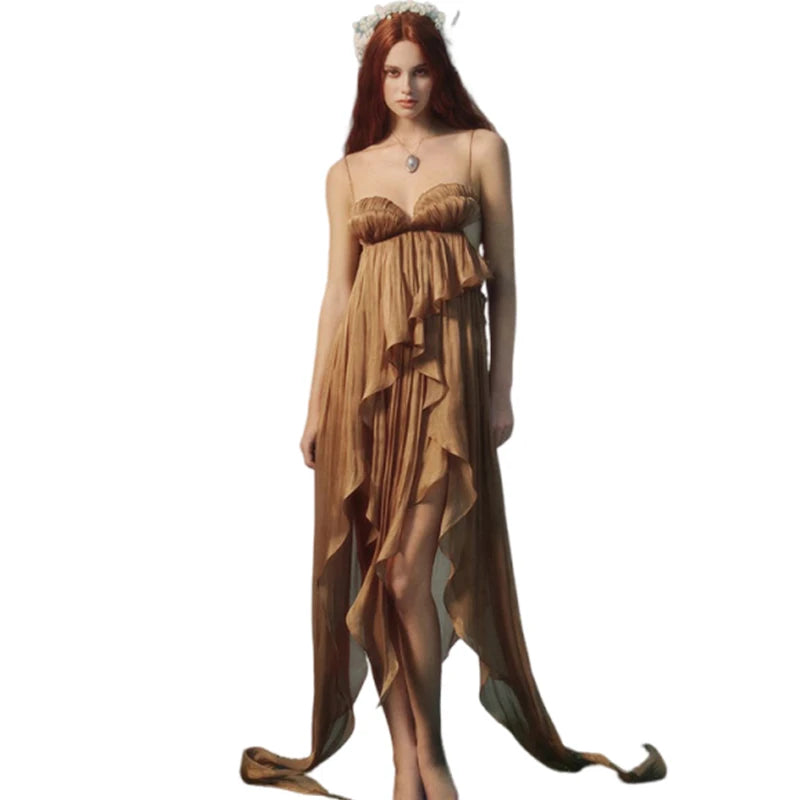 Women’s V-Neck Tassel Maxi Dress