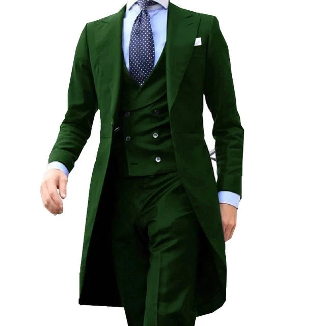CustomizedNew White And Brown Formal Men Suit Groom Groomsman Wedding Party Prom Business Male Tuxedos 3 Piece Set Blazer Vest P