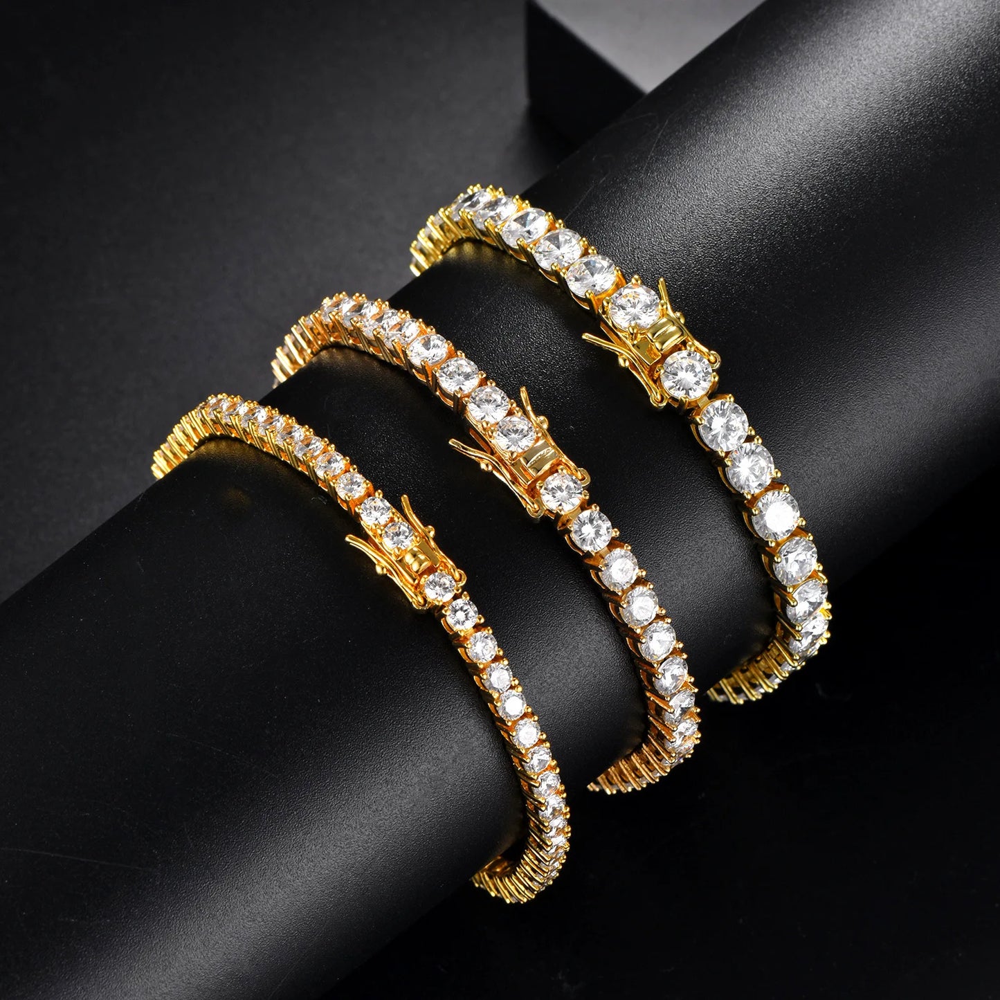 Factory Price D VVS1 Moissanite Tennis Bracelet – 925 Sterling Silver Single Row Classic Bracelet for Women & Men with GRA Certificate