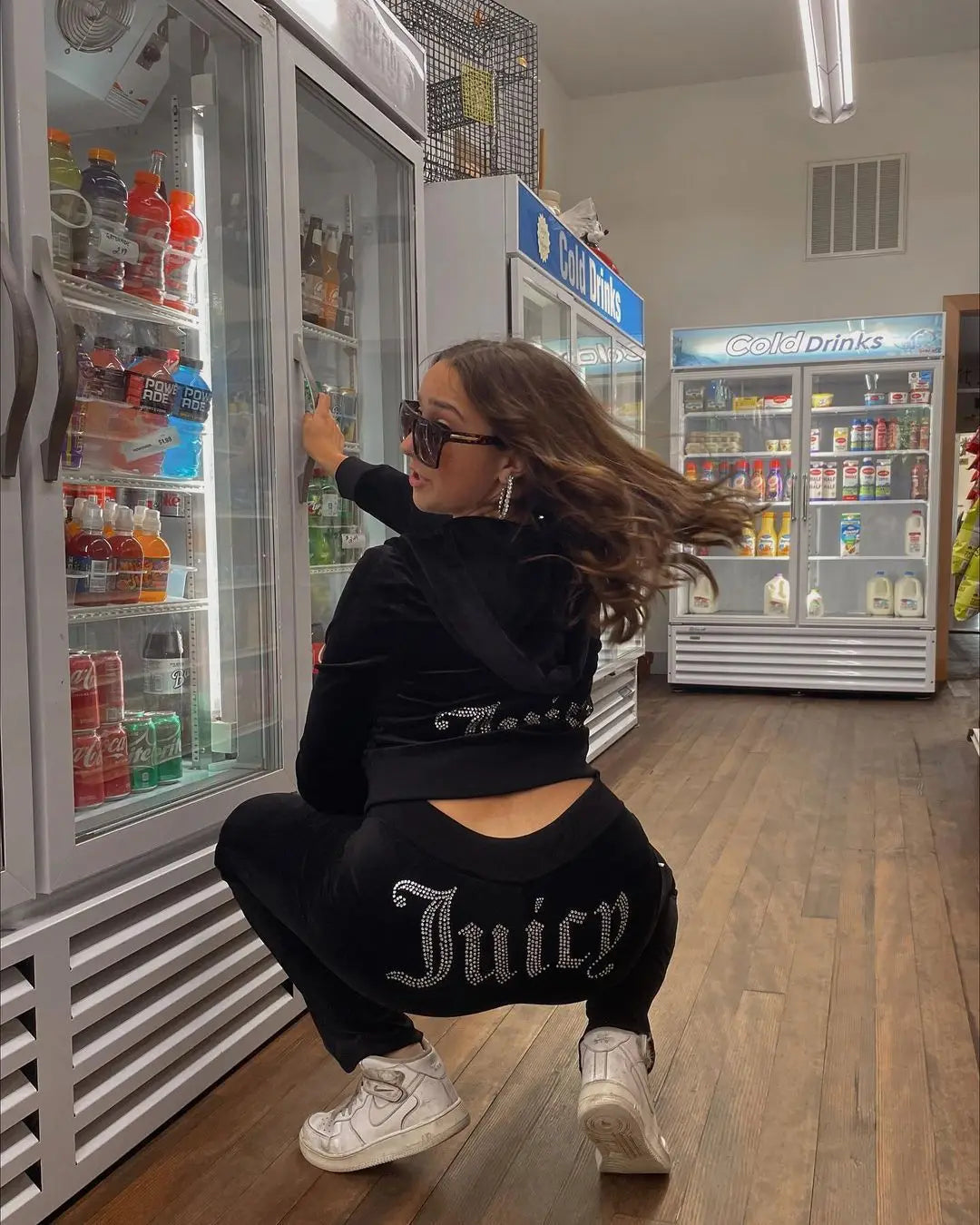 Women's Velvet Zip-Up Hoodie & Pants Set