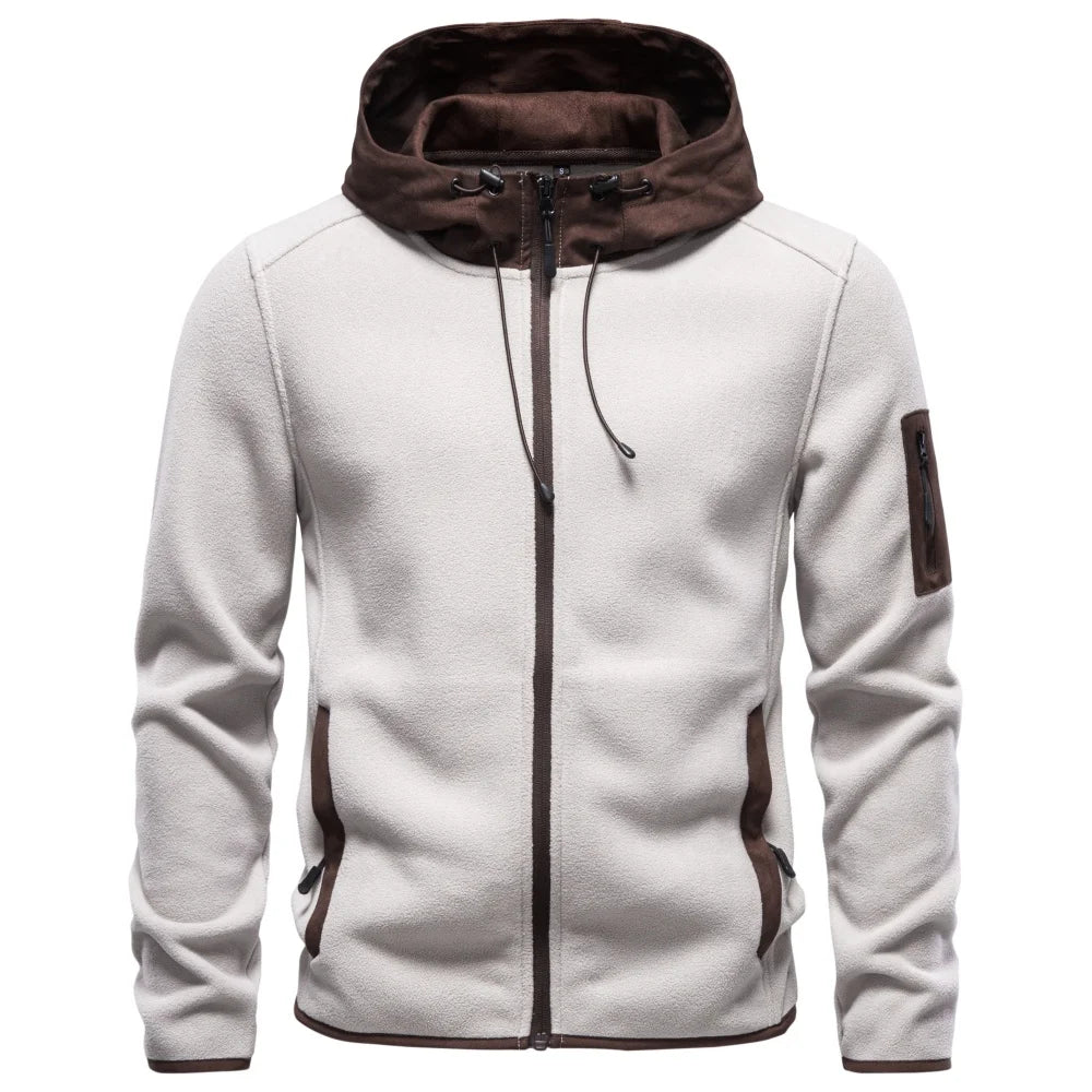 2026 Men’s Casual Fleece Zip-Up Hoodie