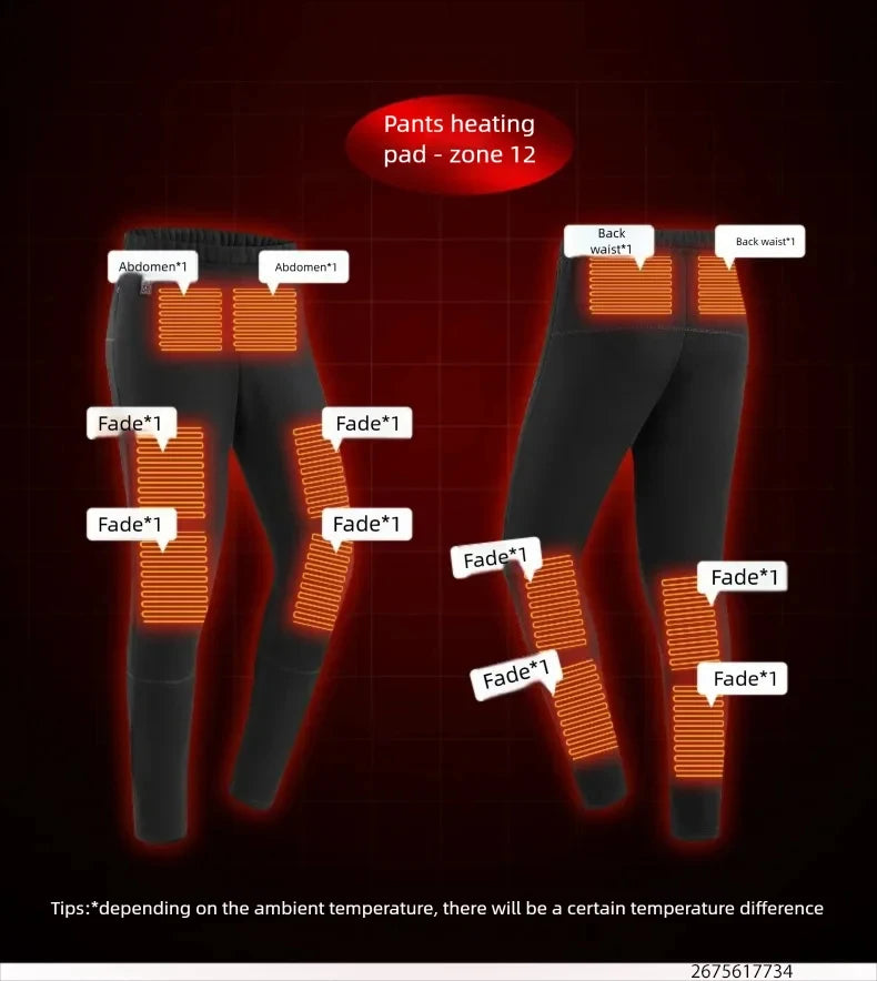 Unisex USB Heated Thermal Jacket – 52 Heating Zones