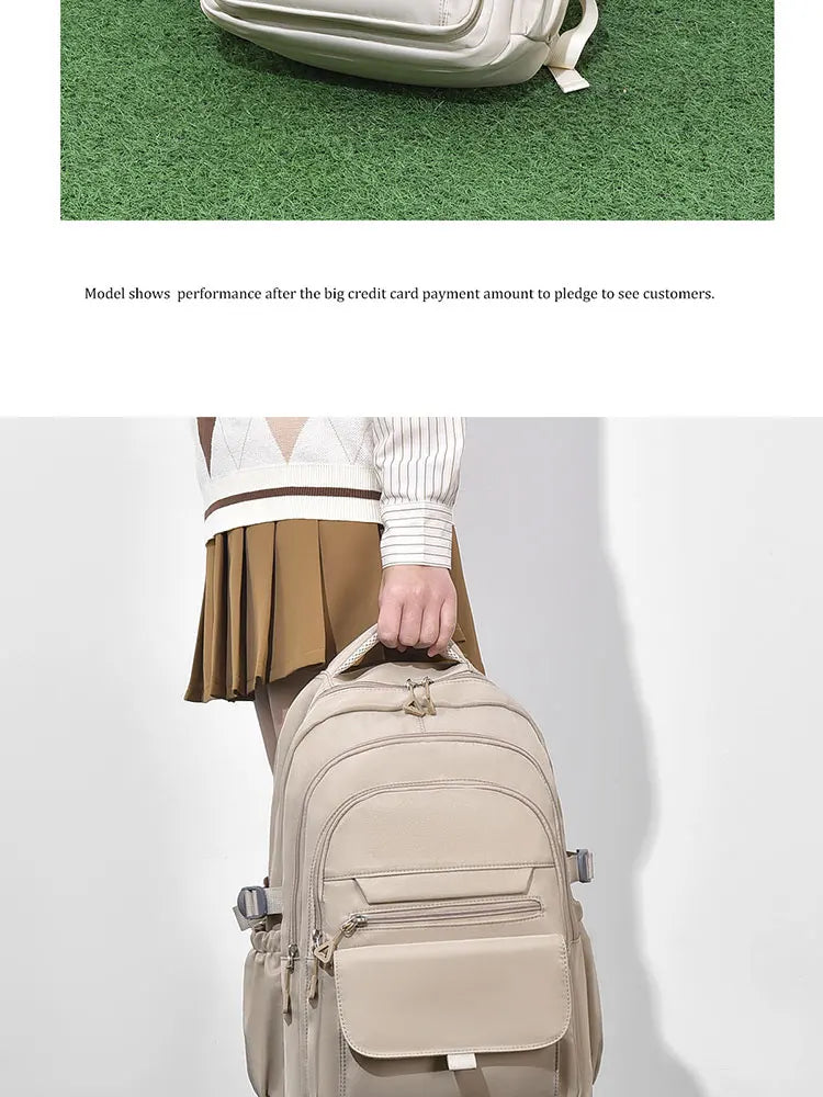 Unisex Oxford Casual Backpack with Laptop Compartment