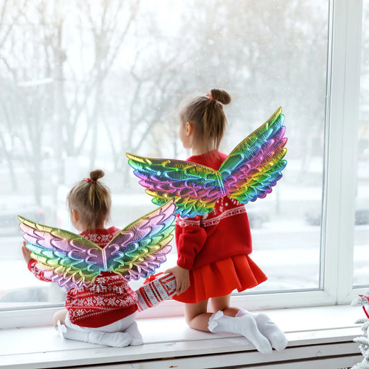 Kids Rainbow Fairy Angel Wings