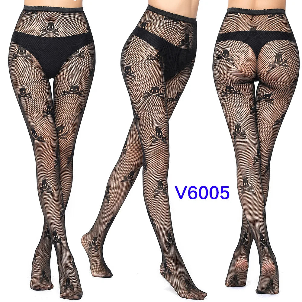 Women’s Sheer Geometric Pattern Tights