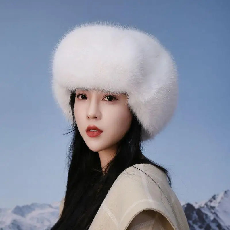 Unisex Faux Fur Winter Bomber Hat