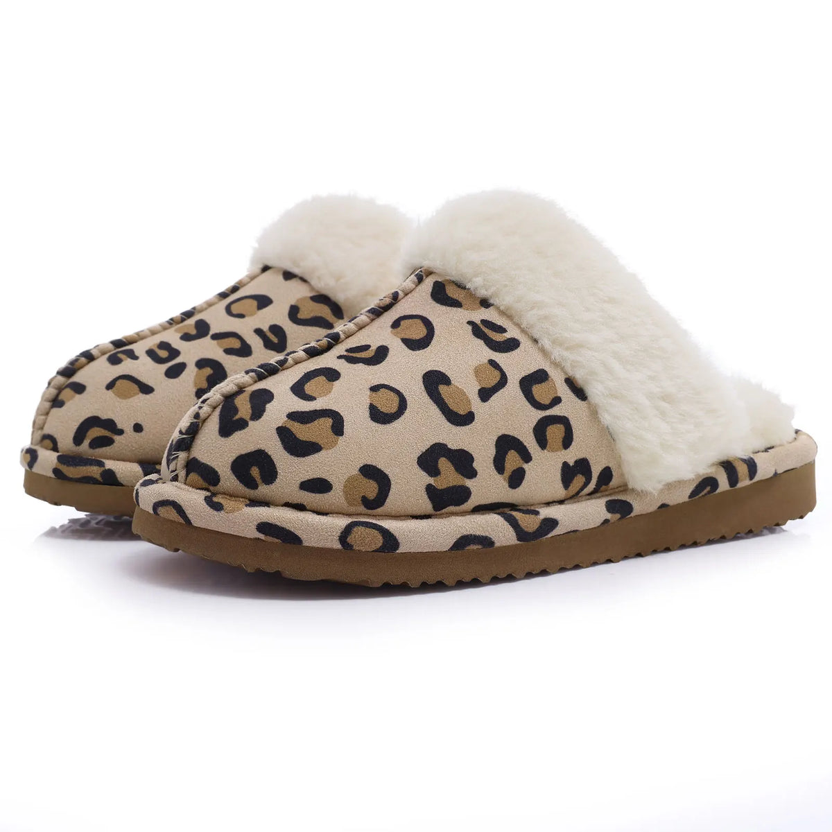 Kidmi Warm Fluffy Women Slippers Classic Brand Fuzzy House Slippers Indoor Soft Memory Foam Slippers Outdoor Antiskid Slippers