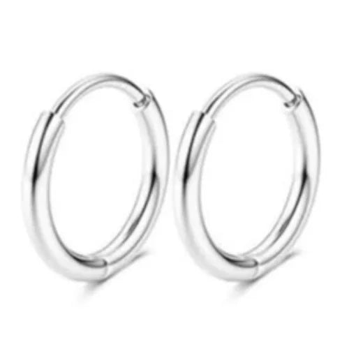 14K Gold-Plated Stainless Steel Classic Stud Earrings