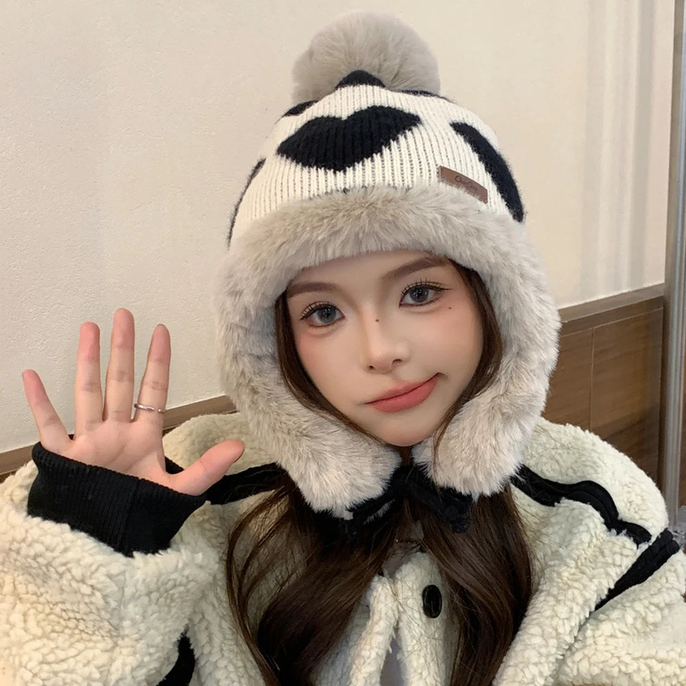 Women's Cute Pompom Winter Beanie