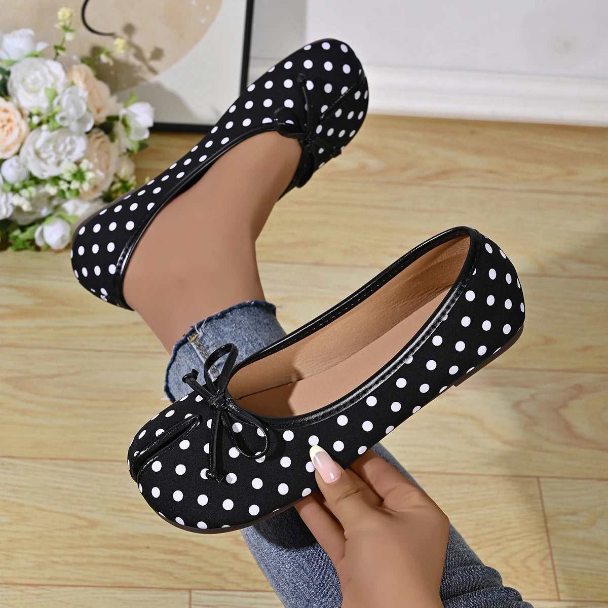 Soft Split Toe Tabi Ballet Flats Women Bowknot Leather Round Toe Ballerina Shoes Low Heel Slip On Loafers Casual Moccasins 2026