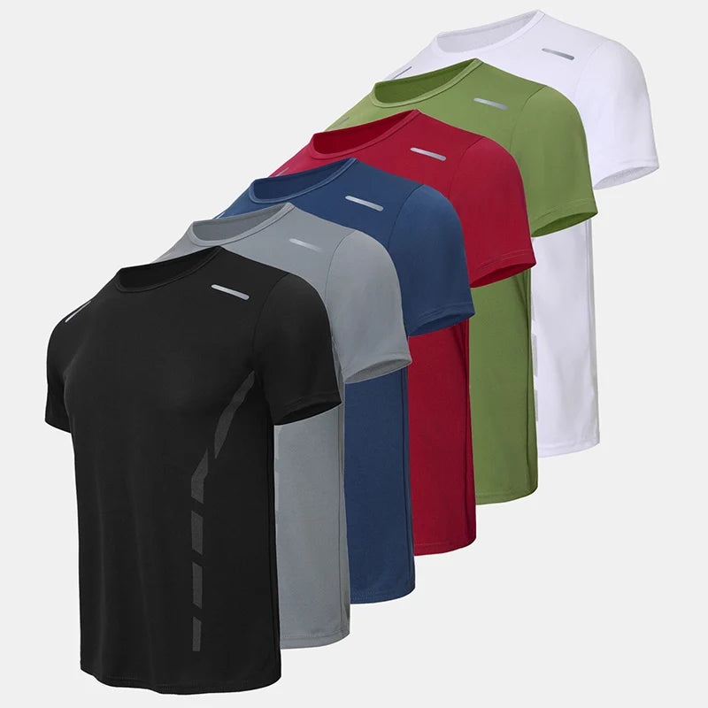 Men’s Quick-Dry Printed Sports T-Shirt