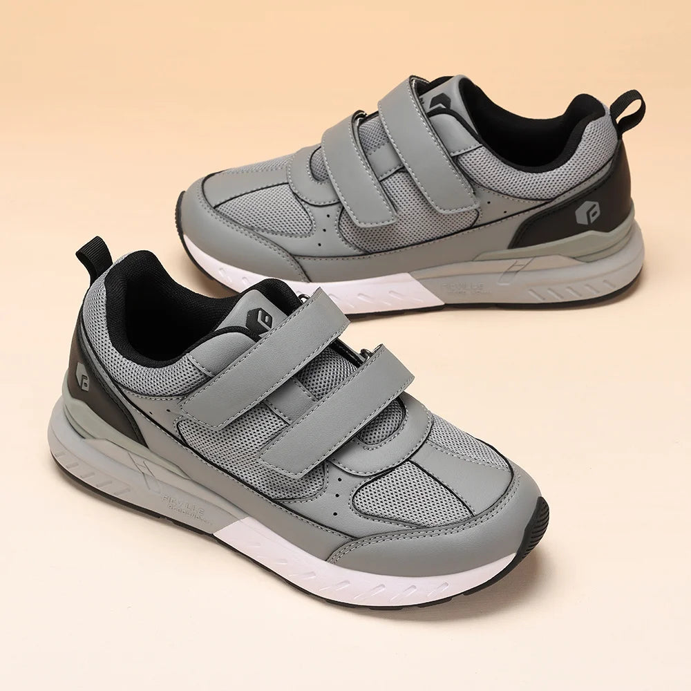 FitVille Wide Width Men'S Athletic Shoes Low-Top Non-Slip Lightweight Running Shoe For Swollen Feet with Arch Support