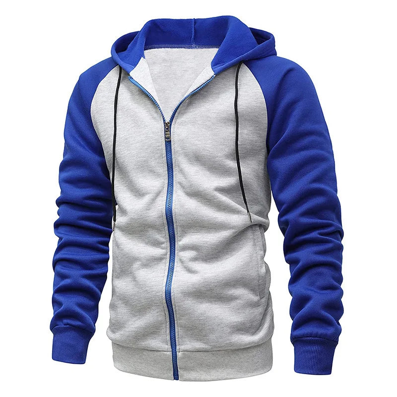 Men’s Biker Print Fleece Hoodie