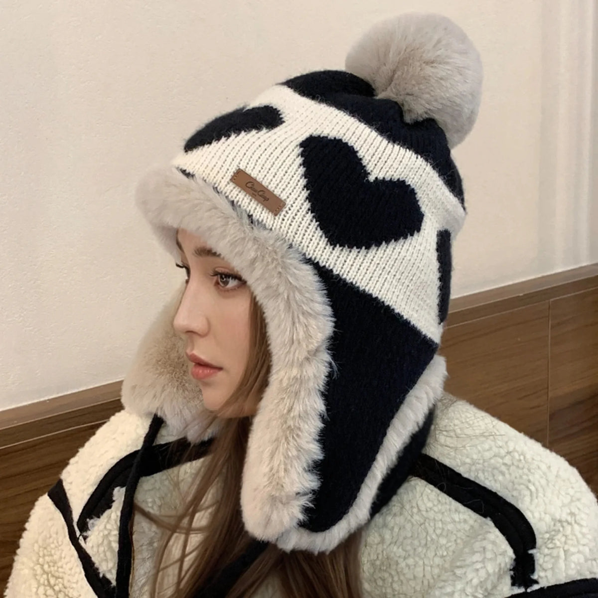 Women's Cute Pompom Winter Beanie