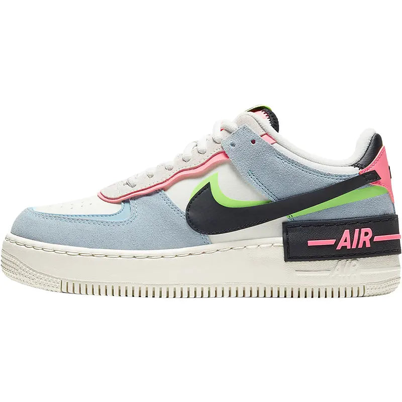 Nike Air Force 1 Shadow Pink & Blue Sneakers – CU8591-101